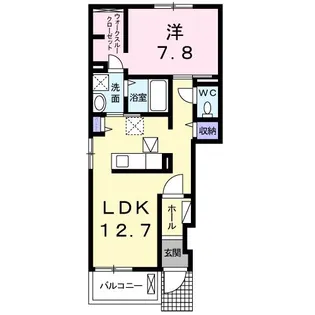 カーサ・グラースII【1階】の間取り