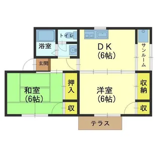 ハイツセーブル【1階】の間取り
