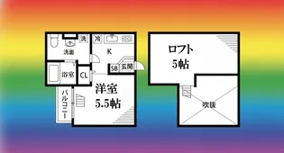 CLOUD鳳【2階】の間取り