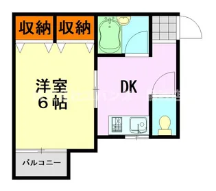 ロックウェル稲荷町【2階】の間取り