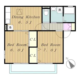 神奈川県相模原市緑区町屋2【アパート】の間取り