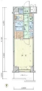 ルーブル亀戸天神前【2階】の間取り