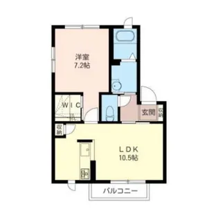 アンソレイエ岸根公園 B【1階】の間取り