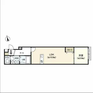 QUARTER富沢【3階】の間取り