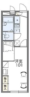 レオパレスプレミール【2階】の間取り