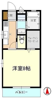 北岳 B棟【2階】の間取り