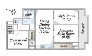 コスモ浦和南セカンドステージ【4階】の間取り