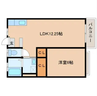 アメニティスリー【1階】の間取り