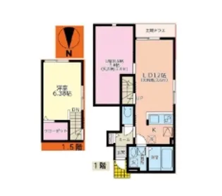 メリファ東仙台I【1階】の間取り