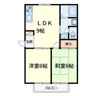 アルカディアPartI【2階】の間取り