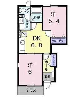 サンブリーズA【1階】の間取り
