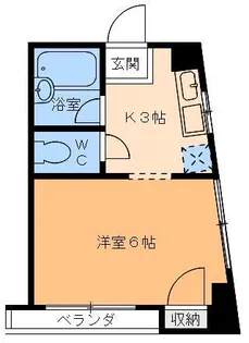 フレンドリー清水【4階】の間取り