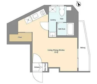 オープンブルーム王子【9階】の間取り