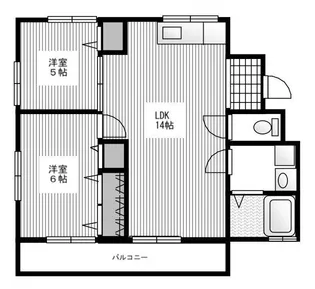 アザレア中野【1階】の間取り