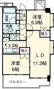 コンフォート・セラフ新小岩【2階】の間取り