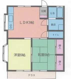 コーポコウノス【1階】の間取り