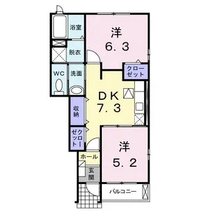 ミニョン【1階】の間取り