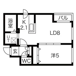 メゾン・ド・ルポ豊平【3階】の間取り