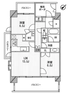 ライオンズシティ白金高輪【9階】の間取り