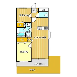 メゾン・プロビデンス【1階】の間取り