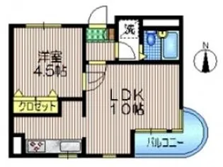 DWELL KISHIMOTO【1階】の間取り