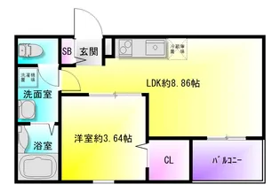 F+style八尾北久宝寺【2階】の間取り