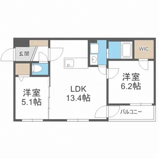 Ti amo miyanosawa【1階】の間取り