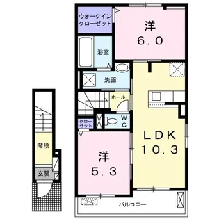 サンパティ【2階】の間取り
