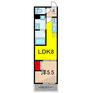 Jブラン綾瀬【1階】の間取り
