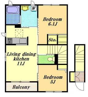 ウェステリア【2階】の間取り