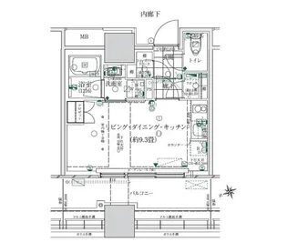 ローレルタワールネ浜松町【3階】の間取り