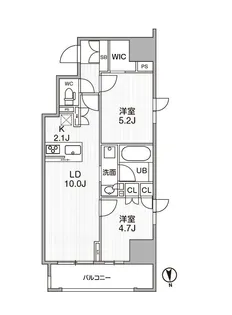 シーズンフラッツ新御徒町【6階】の間取り