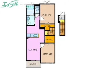 スペリア-ジュII【2階】の間取り