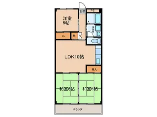 OS・SKYマンション西中島II【2階】の間取り