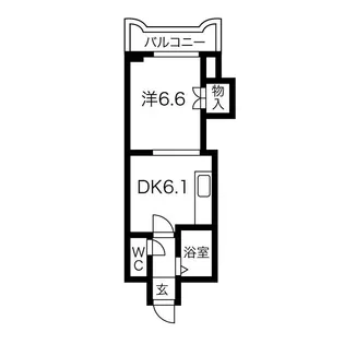 ティアラ手稲本町【6階】の間取り