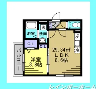 AJ南流山【1階】の間取り