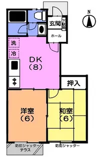 サンアネックス【1階】の間取り