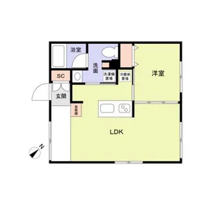 ASTILE目黒不動前【1階】の間取り