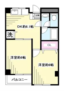 シンエイハイツ蓮根【3階】の間取り