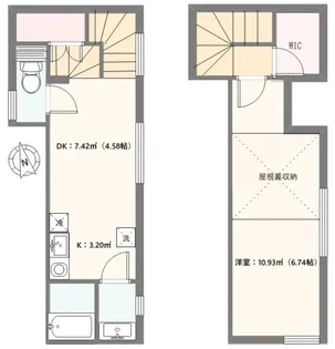ライブリー学芸大学【2階】の間取り