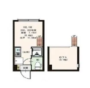 ココテラス【1階】の間取り