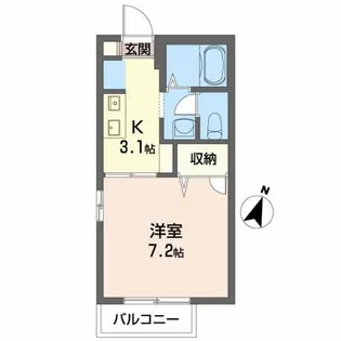 シャーメゾン比島 A棟【2階】の間取り
