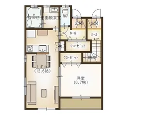 コンフォートII・川原崎【1階】の間取り