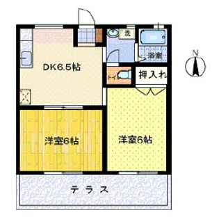 グレイスハイツ【1階】の間取り