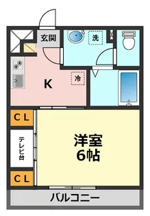 リブリ・TKグレイスビルIII【3階】の間取り