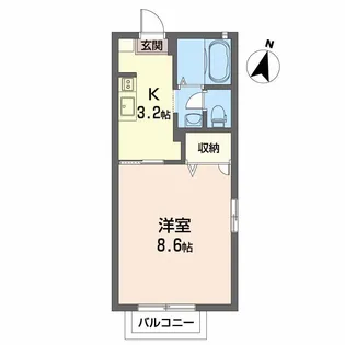 シャーメゾン八雲 A棟【1階】の間取り