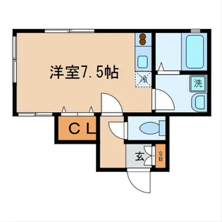 ウェストビレッタ【1階】の間取り