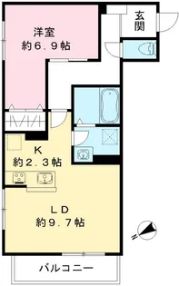 ルリエ目黒中央町【1階】の間取り