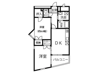 ガーデンコート碌山【2階】の間取り