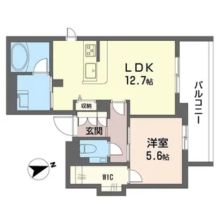 沙留夢【SHM】【2階】の間取り